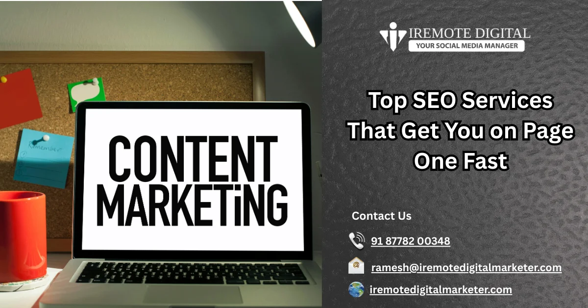 Top SEO Services That Get You on Page One Fast​